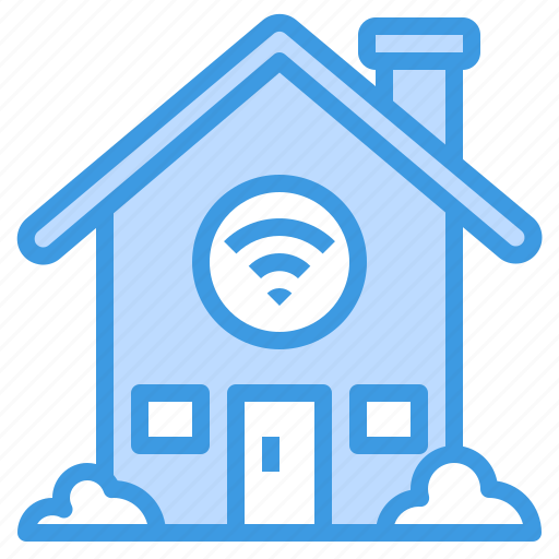 Wireless, house, smart, control, internet, home, things icon - Download on Iconfinder