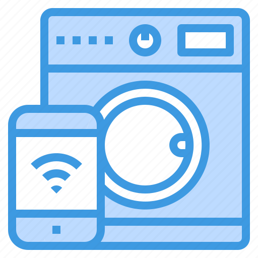 Machine, washing, app, things, smart, smartphone, internet icon - Download on Iconfinder