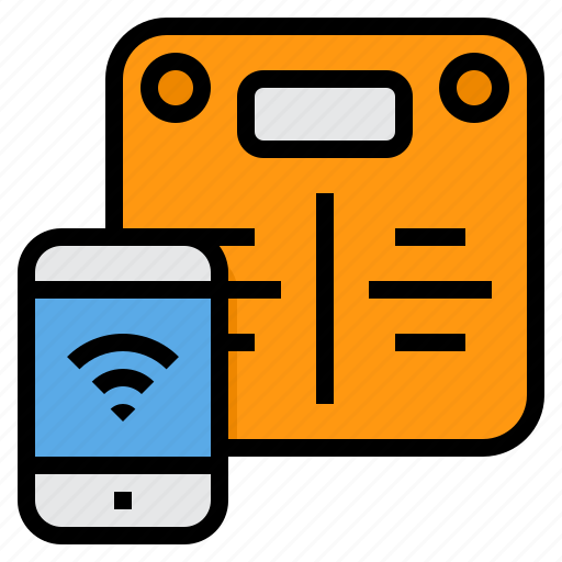 Internet, smartphone, sync, things, weight, scale icon - Download on Iconfinder