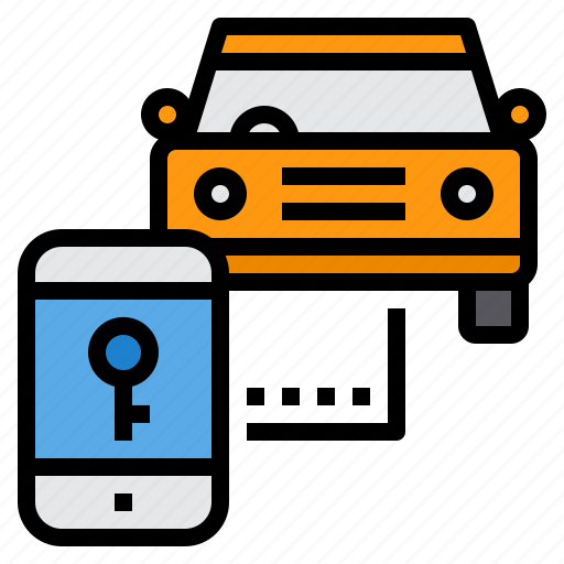 Smart, internet, car, keys, things, smartphone icon - Download on Iconfinder