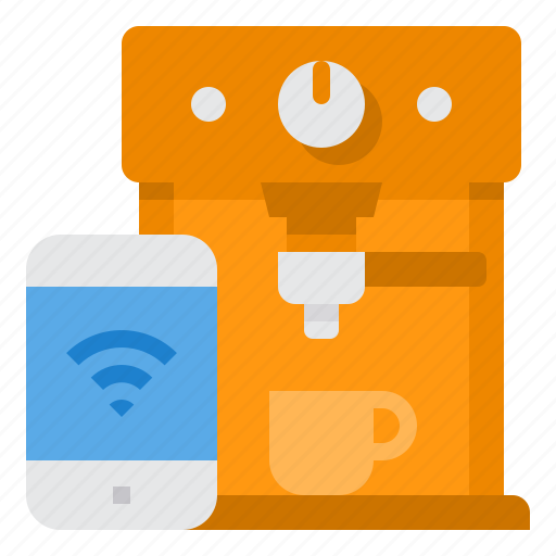 Smartphone, internet, coffee, application, things, app, machine icon - Download on Iconfinder