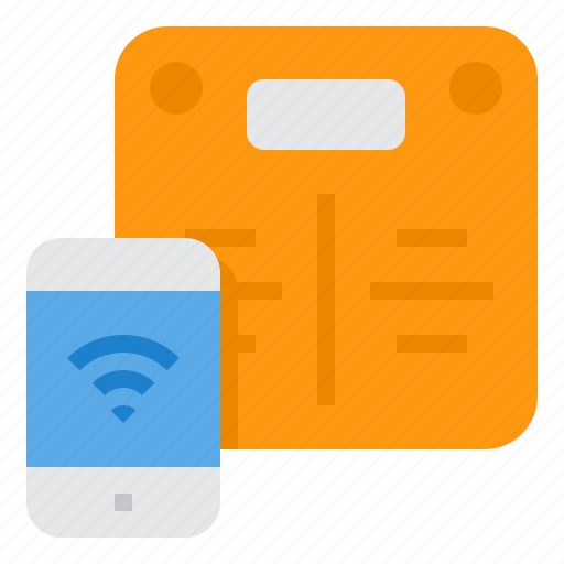Smartphone, scale, sync, weight, internet, things icon - Download on Iconfinder