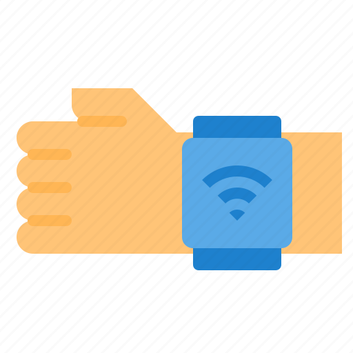 Watch, hand, wireless, internet, smart, things, wristwatch icon - Download on Iconfinder