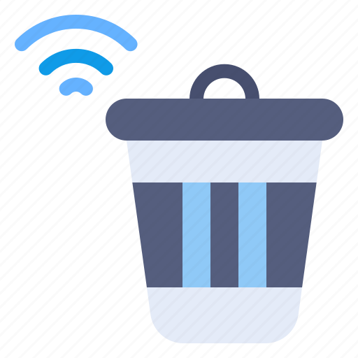 Trash, home, smart, can, technology, network icon - Download on Iconfinder