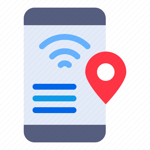 Mobile, map, smartphone, tracking, pin, location icon - Download on Iconfinder