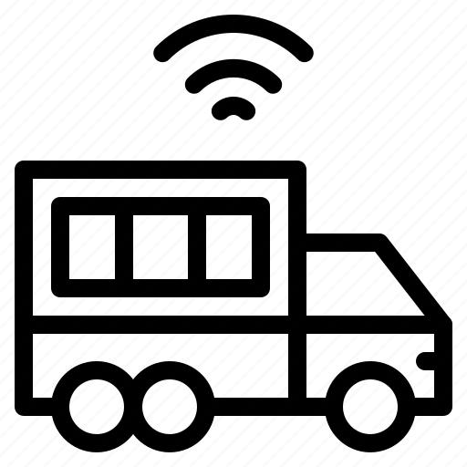 Truck, smart, logistics, network, transportation icon - Download on Iconfinder
