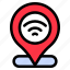 pin, location, direction, wifi, navigation 