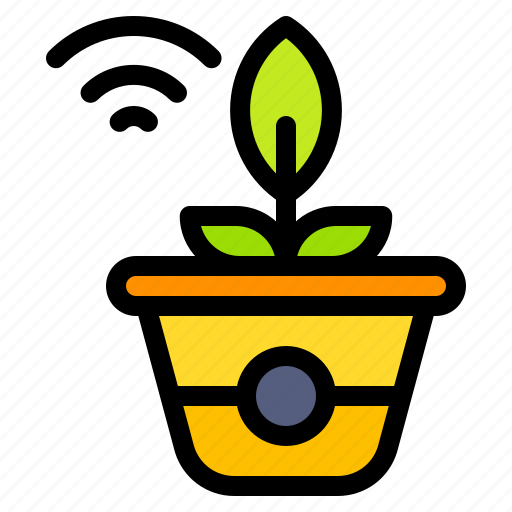 Planting, smart, flower, plant, pot icon - Download on Iconfinder