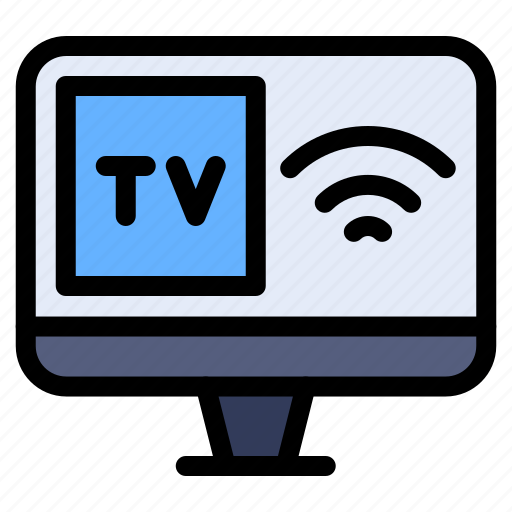 Wireless, smart, tv, monitor, television icon - Download on Iconfinder
