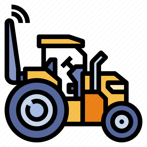 Agriculture, farm, tractor, wireless, transport icon - Download on Iconfinder