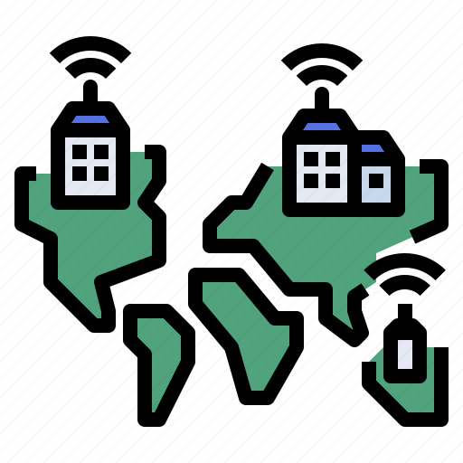 Wifi, metropolitan, map, wireless, world icon - Download on Iconfinder