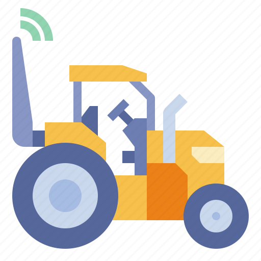 Farm, tractor, agriculture, wireless, transport icon - Download on Iconfinder