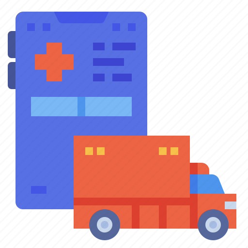Ambulance, application, medical, hospital, smartphone icon - Download on Iconfinder