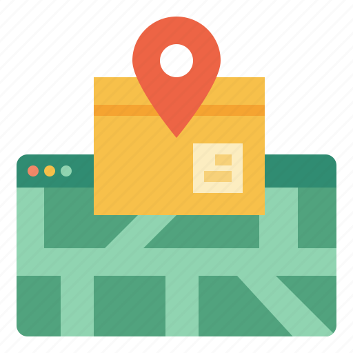 Package, application, tracking, gps, map icon - Download on Iconfinder