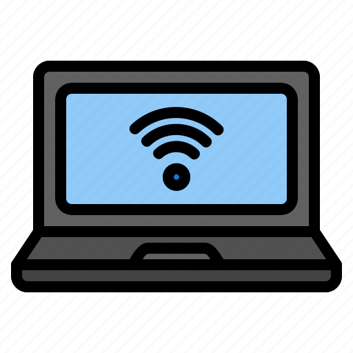 Laptop, screen, internet, wireless, smart, connect, connection icon - Download on Iconfinder