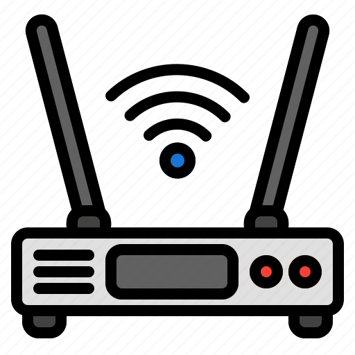 Router, connection, network, technology, wifi, wireless, internet icon - Download on Iconfinder