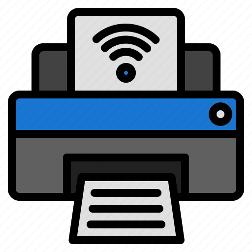 Printer, wireless, document, internet, print, scan, wifi icon - Download on Iconfinder