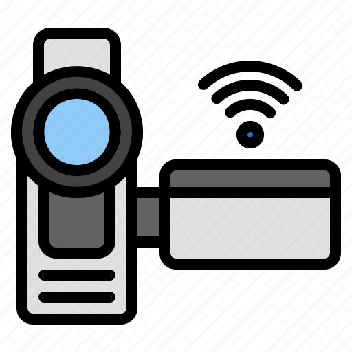 Camcorder, bluetooth, camera, pc, wireless, video, video recorder icon - Download on Iconfinder