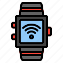 smart, watch, clock, time, signal, wireless, wrist