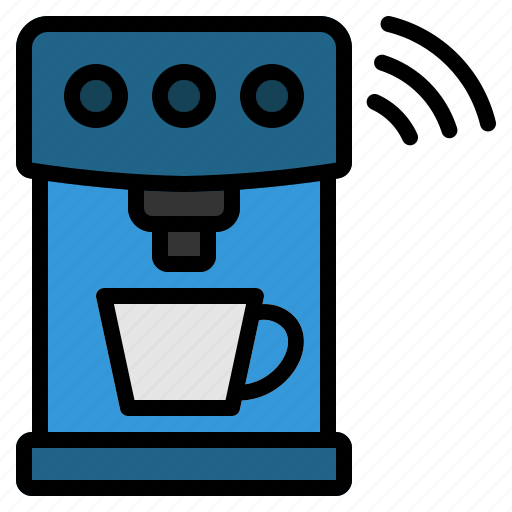 Coffee, internet, iot, machine, wifi icon - Download on Iconfinder