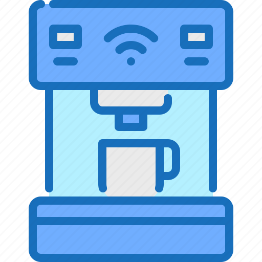 Smart, coffee, technology, machine, internet, of, things icon - Download on Iconfinder