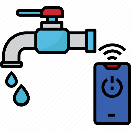 Smart, tap, water, bathroom, faucet, internet, things icon - Download on Iconfinder