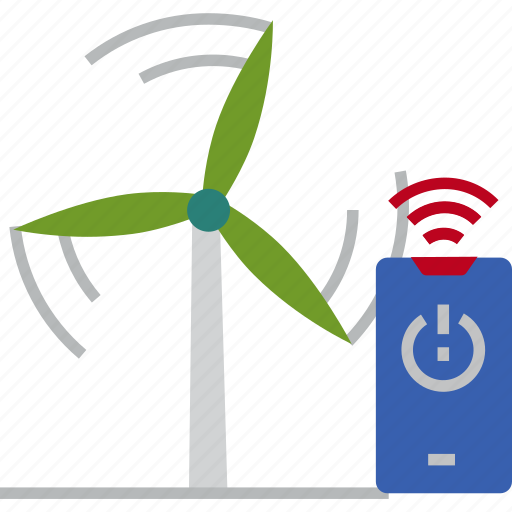 Wind, control, mill, internet, things, energy, technology icon - Download on Iconfinder