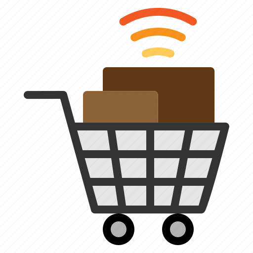 Cart, internet, iot, shopping, wifi icon - Download on Iconfinder