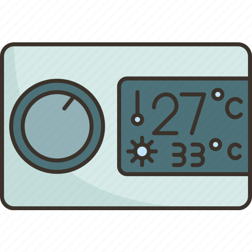 Thermostat, temperature, control, air, conditioner icon - Download on Iconfinder