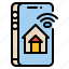 application, house, home, smart, mobile, phone, control, wifi, internet 
