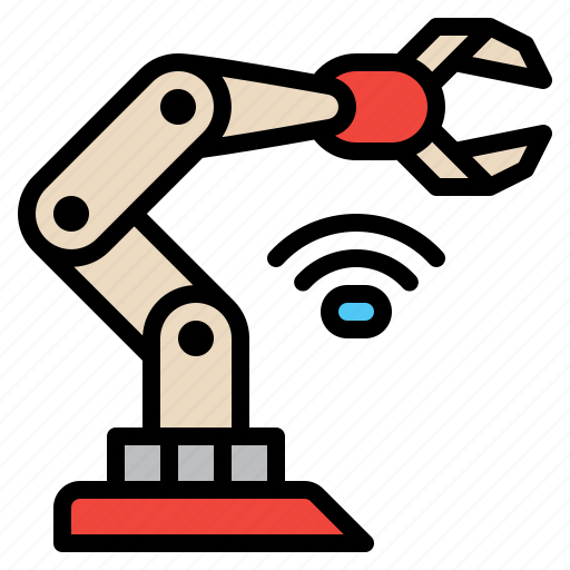 Robot, arm, robotic, factory, manufactory, industry, wifi icon - Download on Iconfinder