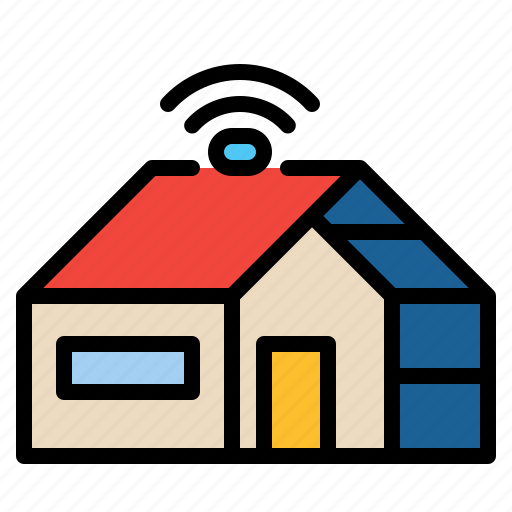 Smart, home, house, modern, wifi, internet, technology icon - Download on Iconfinder