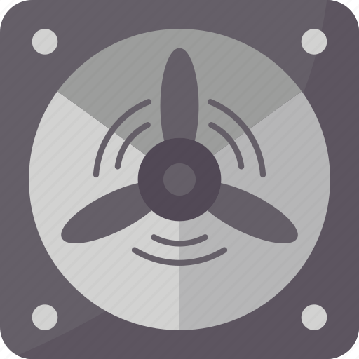 Fan, ventilation, airflow, cooling, electric icon - Download on Iconfinder