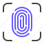 fingerprint, scanner, scanning, biometric, identification 