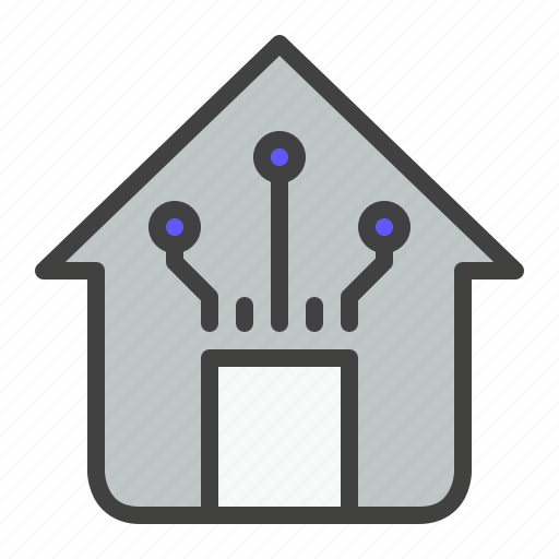 Smart home, home, technology, iot, internet of things icon - Download on Iconfinder
