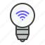 smart, lamp, lightbulb, wireless, iot, internet of things 