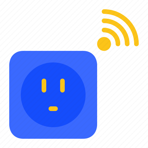 Plug, smart plug, wireless, power plug, iot, internet of things icon - Download on Iconfinder