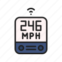 smart meter, gauge, speed, speedometer, digital meter, dashboard, test, response time