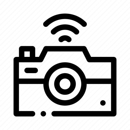 Camera, digital, photograph, wifi, signal, photo icon - Download on Iconfinder