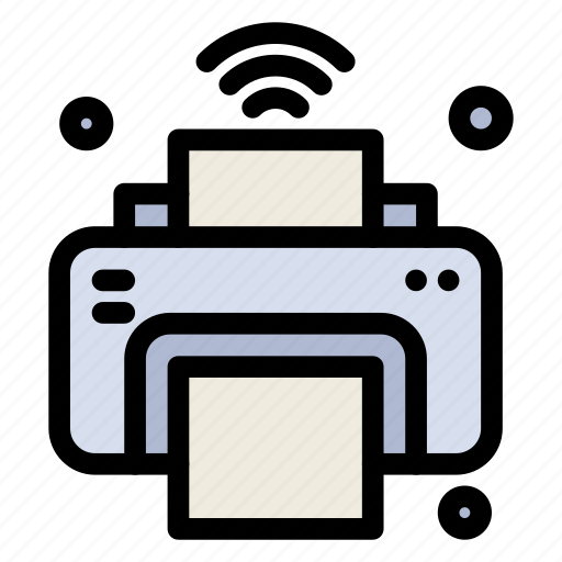 Internet, iot, of, printer, things, wifi icon - Download on Iconfinder