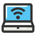 communication, connectivity, laptop, wifi signal, wireless