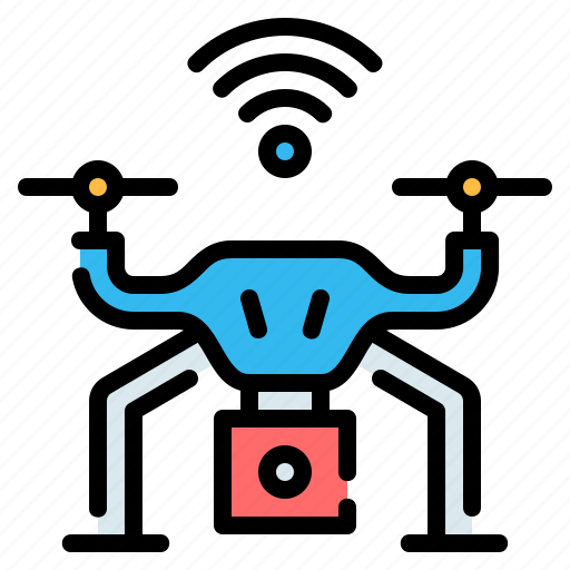 Camera, drone, fly, internet of things, remote control, wifi icon - Download on Iconfinder