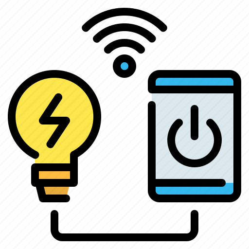 Bulb, electric, internet of things, lamp, light, lightbulb, smart icon - Download on Iconfinder