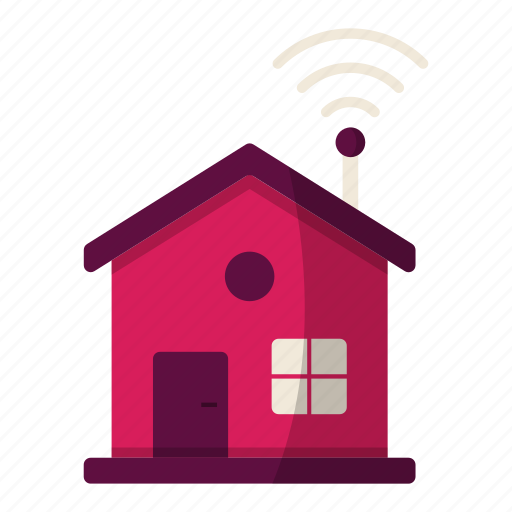 Smart, house, building, wireless system, internet, connectivity icon - Download on Iconfinder
