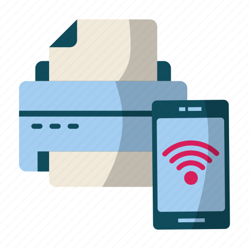 Smart, printer, wireless, printing machine, mobile, smartphone icon - Download on Iconfinder