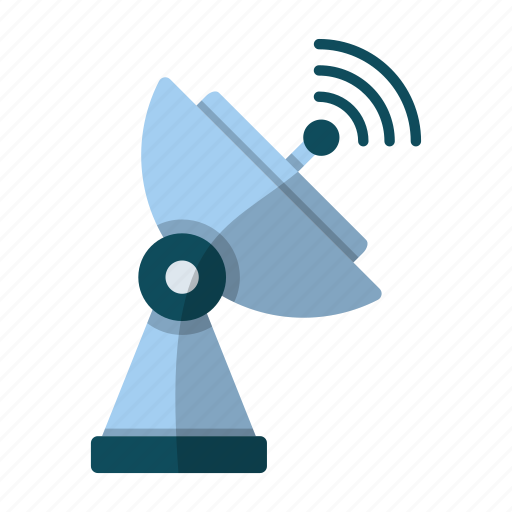 Satellite, dish, ground, broadcast, antenna, wireless signalling icon - Download on Iconfinder