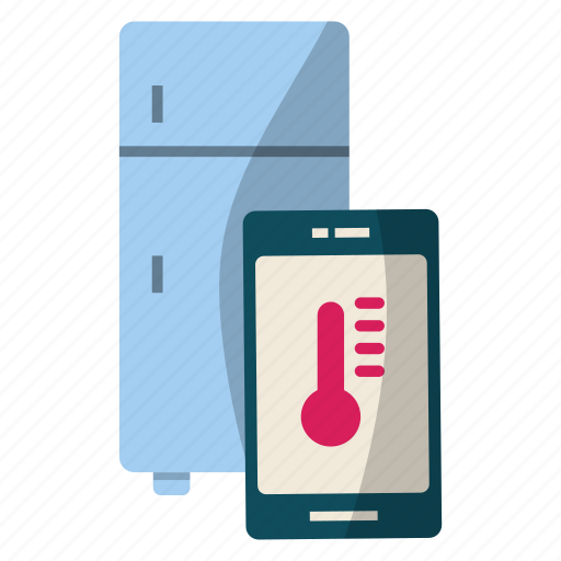 Refrigerator, smart, freezer, cooler, temperature control, wireless icon - Download on Iconfinder