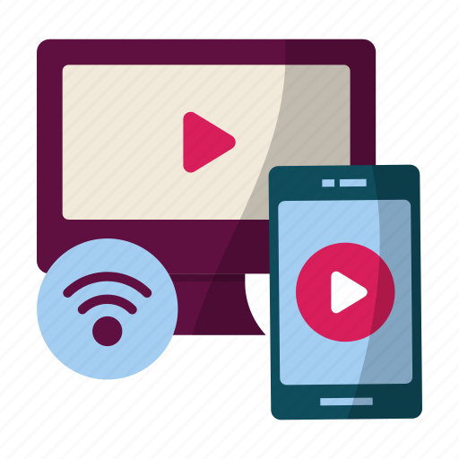Streaming, wireless, connection, miracast, wifi, service, video icon - Download on Iconfinder