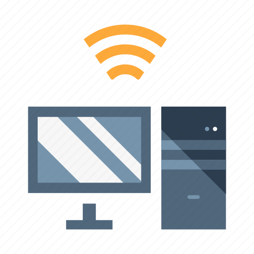 Computer, computer desktop, internet, internet of things, network, pc, wifi icon - Download on Iconfinder
