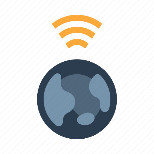 Communication Global Internet Internet Of Things Network Wireless Wireless Global Icon
